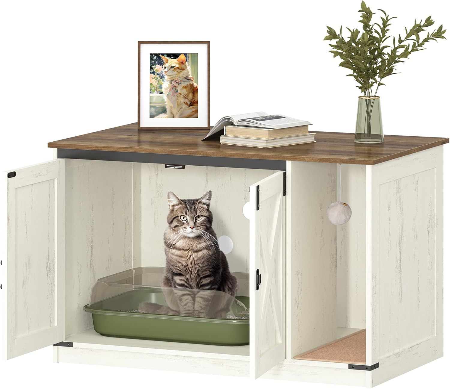Detalle 2 de Hzuaneri Katzenschrank 100 x 55 x 63 cm