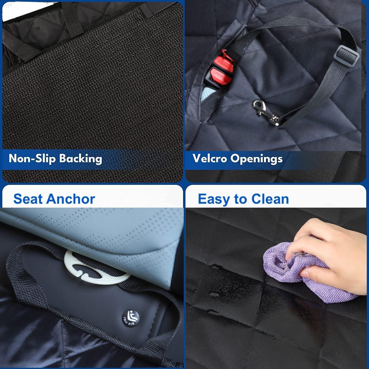 Detalle 2 de GoBuyer Dog Car Seat Cover Protector — Isofix Compatible
