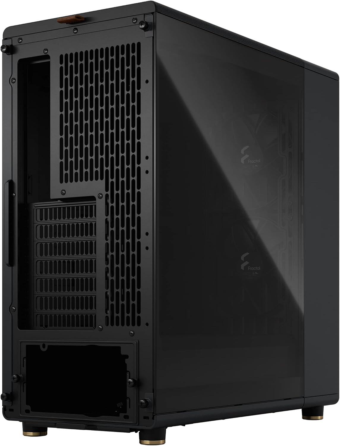 Thumbnail 3 de Fractal Design North Charcoal Black ATX Airflow mid tower with walnut front, two 140mm Aspect PWM fans and USB-C