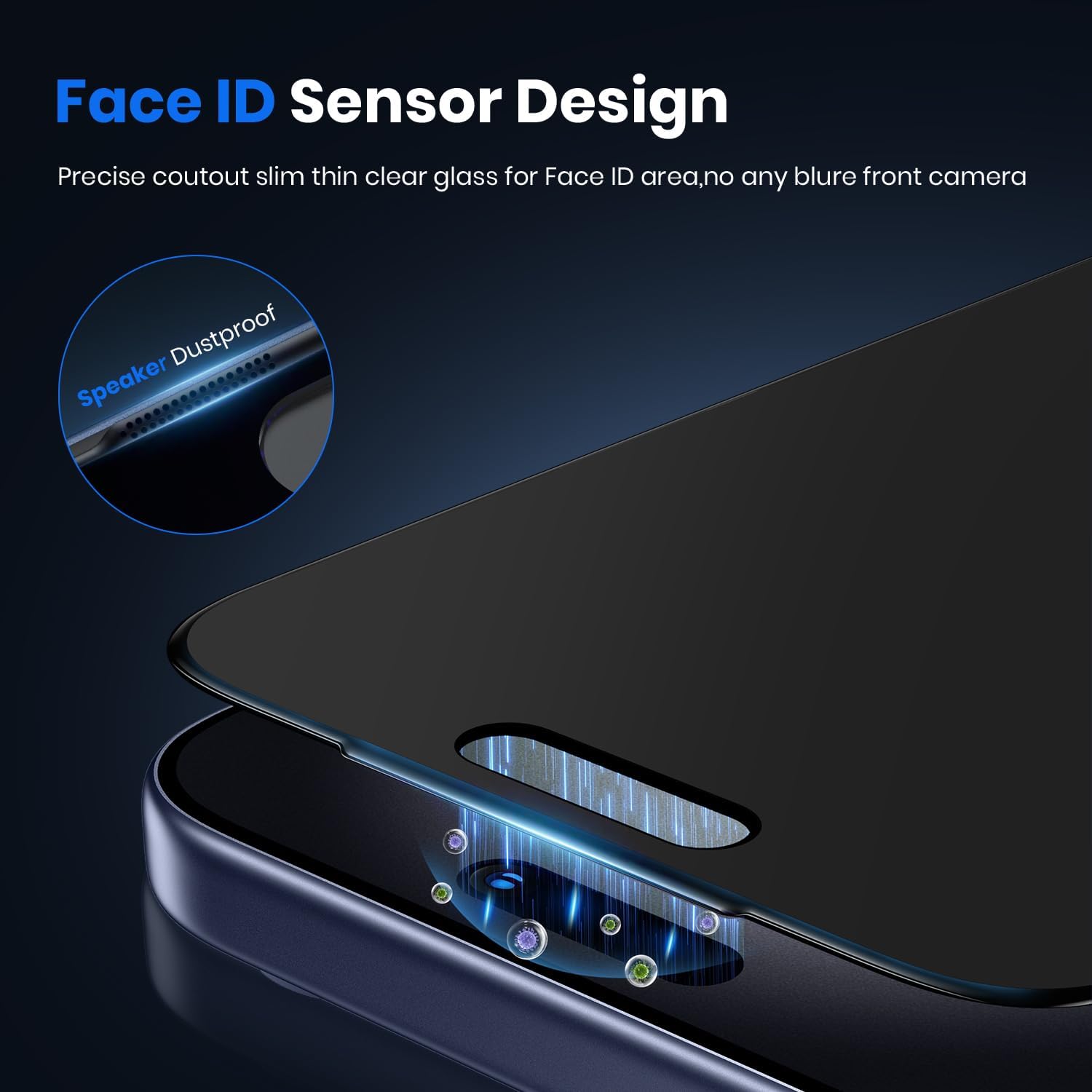 Thumbnail 5 de WSKEN Matte Privacy Screen Protector for iPhone 17 Pro Max (2 Pack) – 360° Anti Spy, Anti Glare 9H Tempered Glass