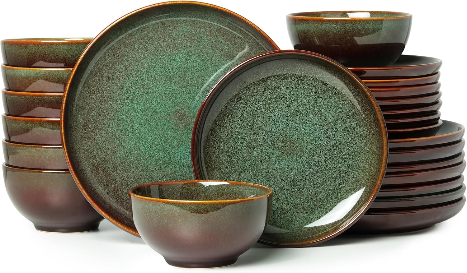 Pokini 24-Piece Stoneware Dinner Set 10