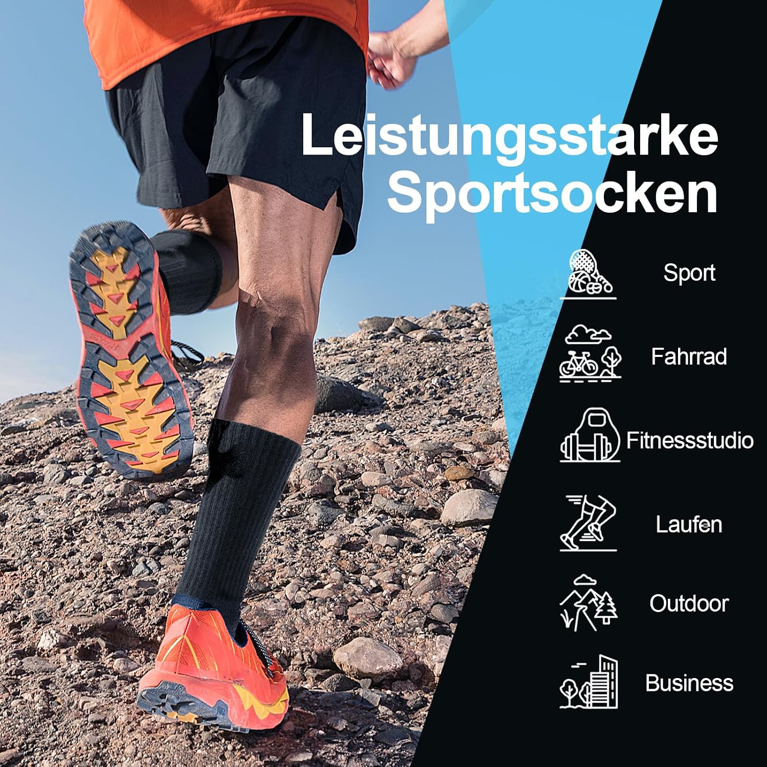 Thumbnail 4 de Cirorld Wandersocken Baumwolle 6 Paar