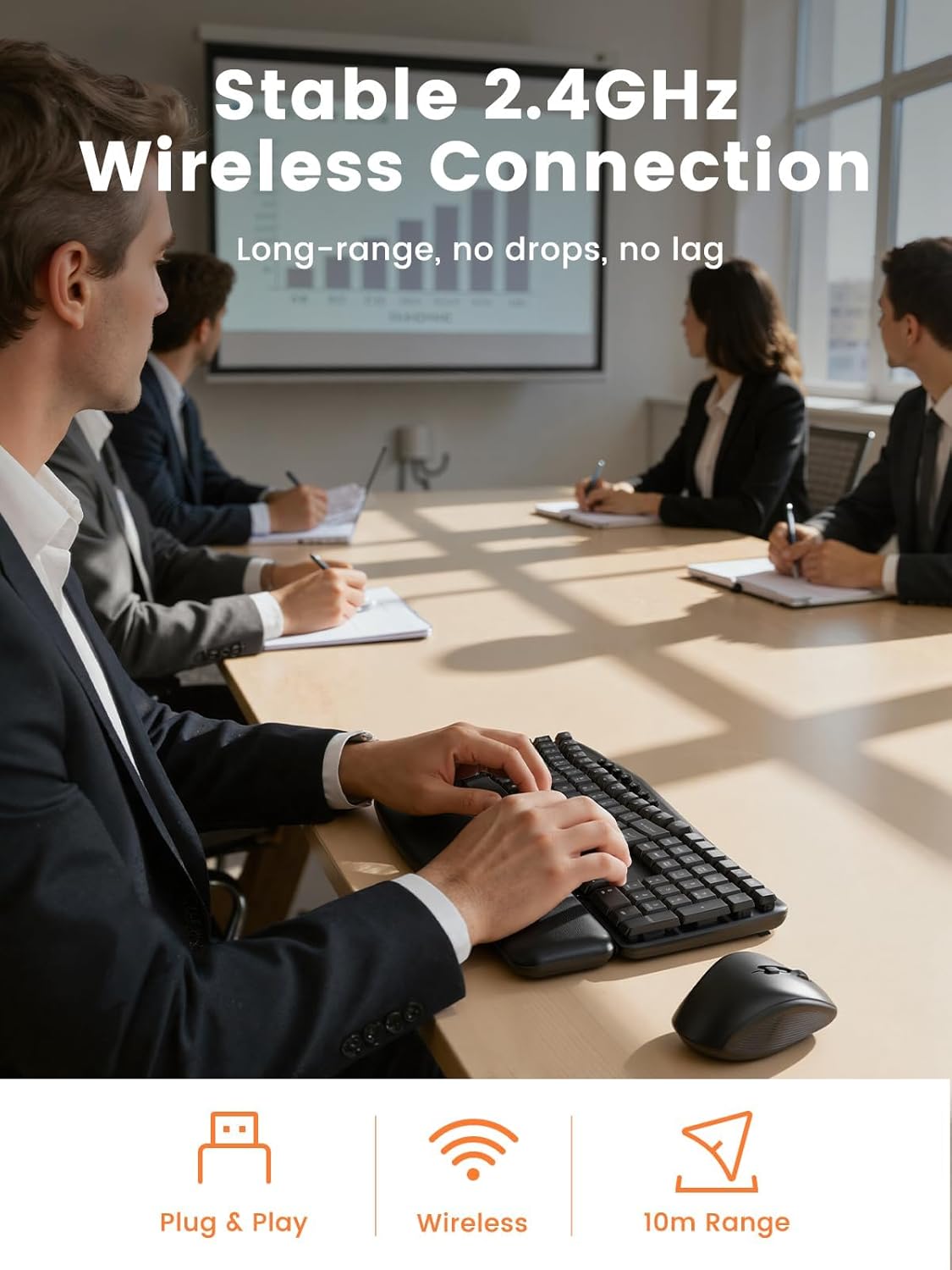 Thumbnail 5 de SABLUTE Wave keyboard 30 dB wireless set