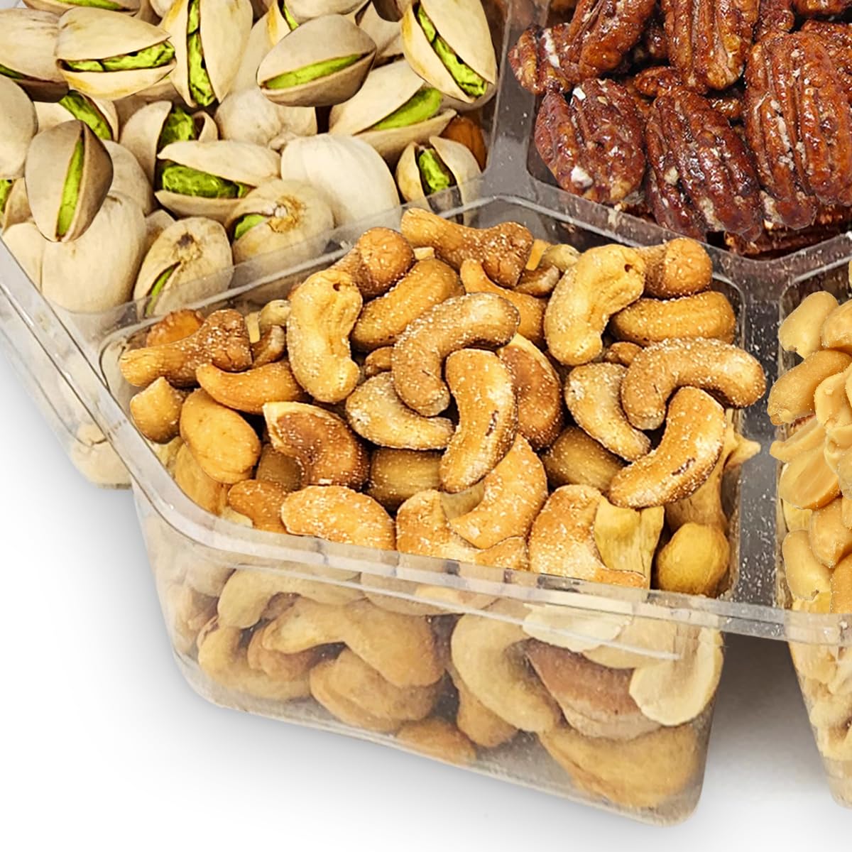 Detalle 2 de Nuts Gift Basket with 7-Section Platter