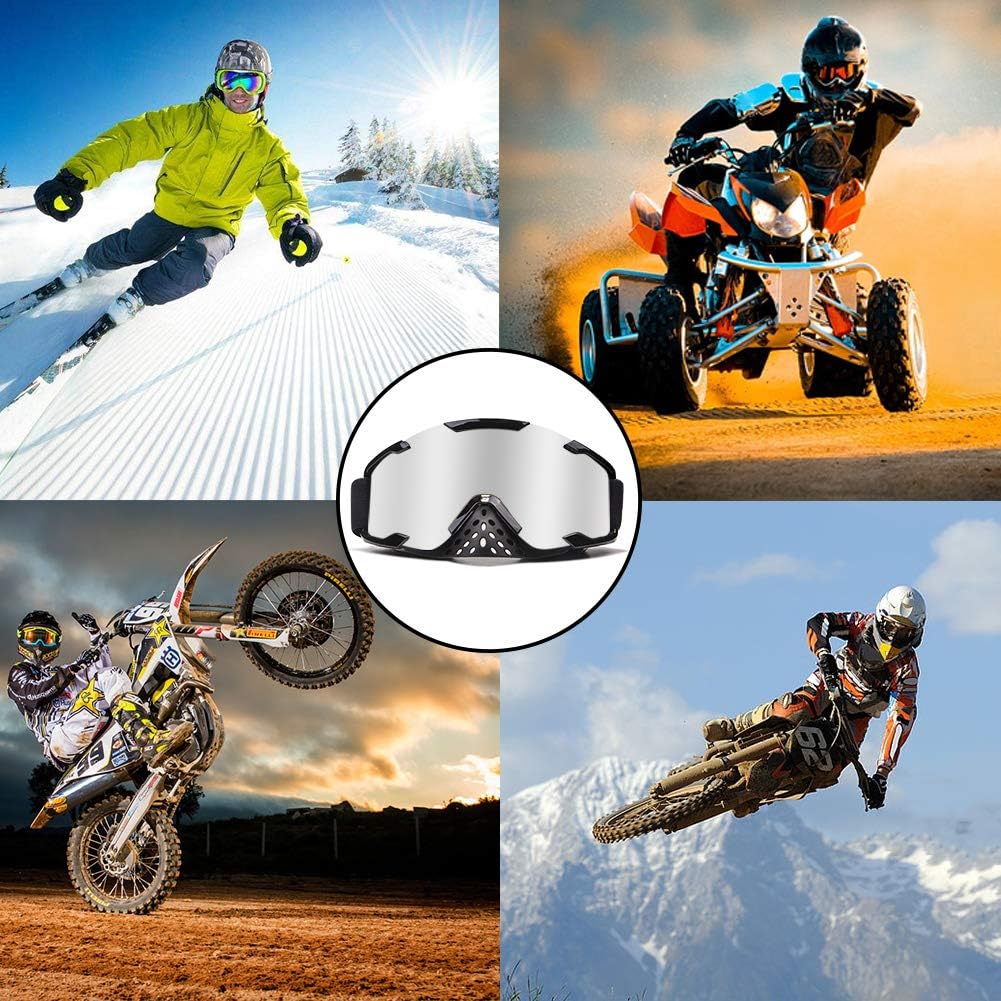 Thumbnail 6 de 4-FQ PU Resin Windproof Dustproof Motocross Goggles – Lightweight OTG, UV 100%, Anti-Fog