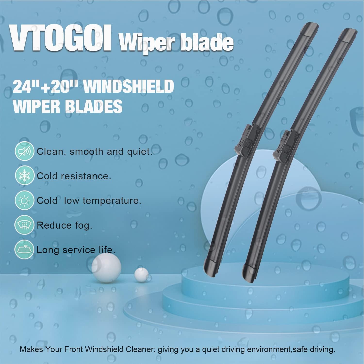Thumbnail 1 de OEM Windshield Wiper Blades Replacement for BMW X5 (2007–2013) — 24/20/15" Front & Rear, Pack of 3