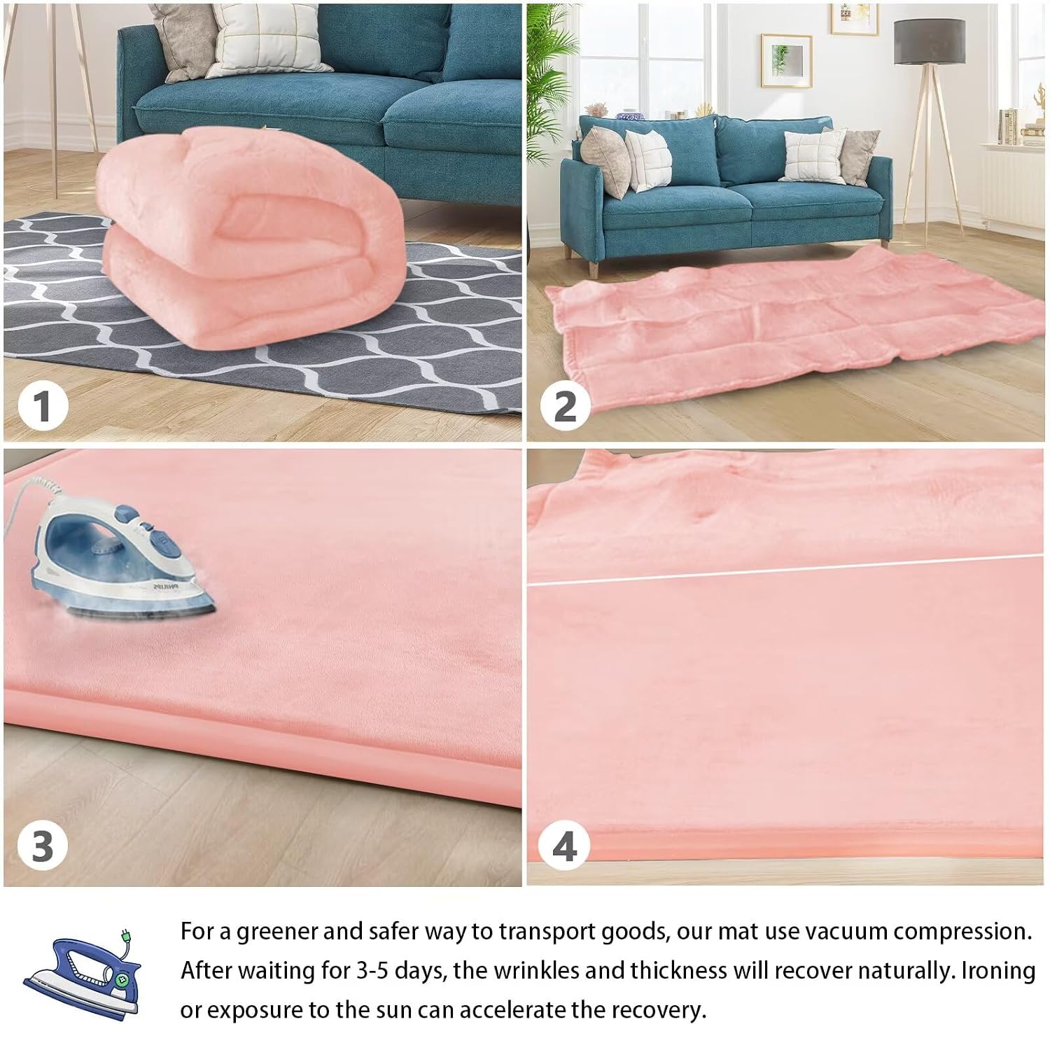 Detalle de ILPEOD Baby Play Mat 71x79"