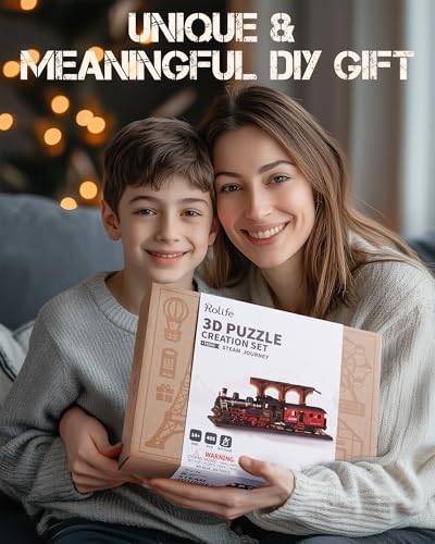 Thumbnail 6 de Rolife Steam Journey 3D wooden train puzzle 🚂