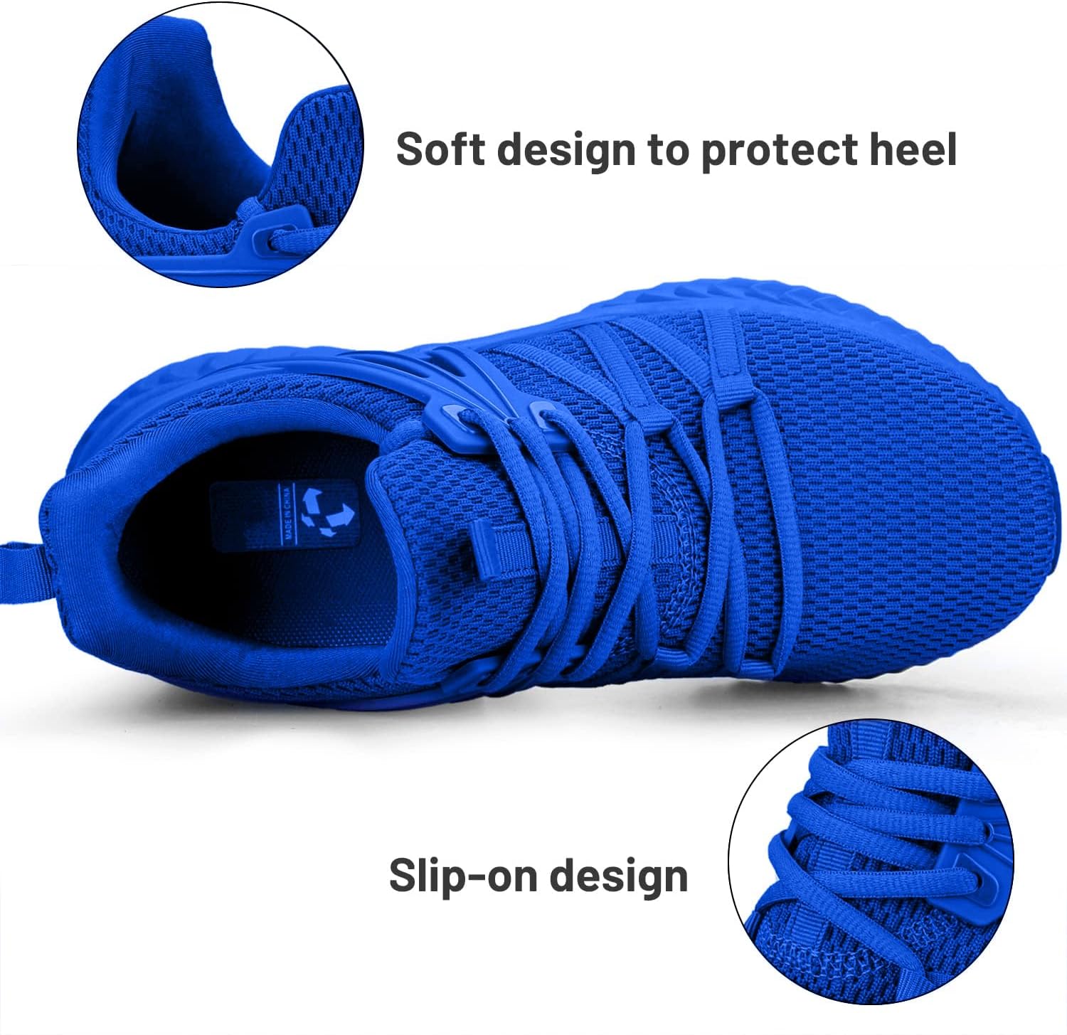 Detalle 2 de Abboos Womens Slip On Sneakers lightweight walking shoes