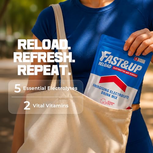 Detalle de Fast&Up Reload Electrolyte Powder Drink Mix (15 sachets) – Summer Fruits