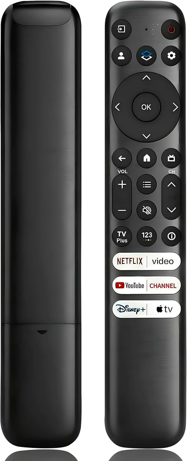 Detalle de BUXQE RC813 Remote Control for TCL Google TVs, Infrared, 6 Shortcut Keys