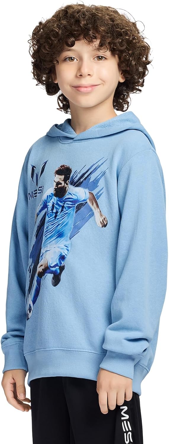 Thumbnail 1 de Boys’ Messi long sleeve pullover hoodie (standard fit) in comfortable French terry