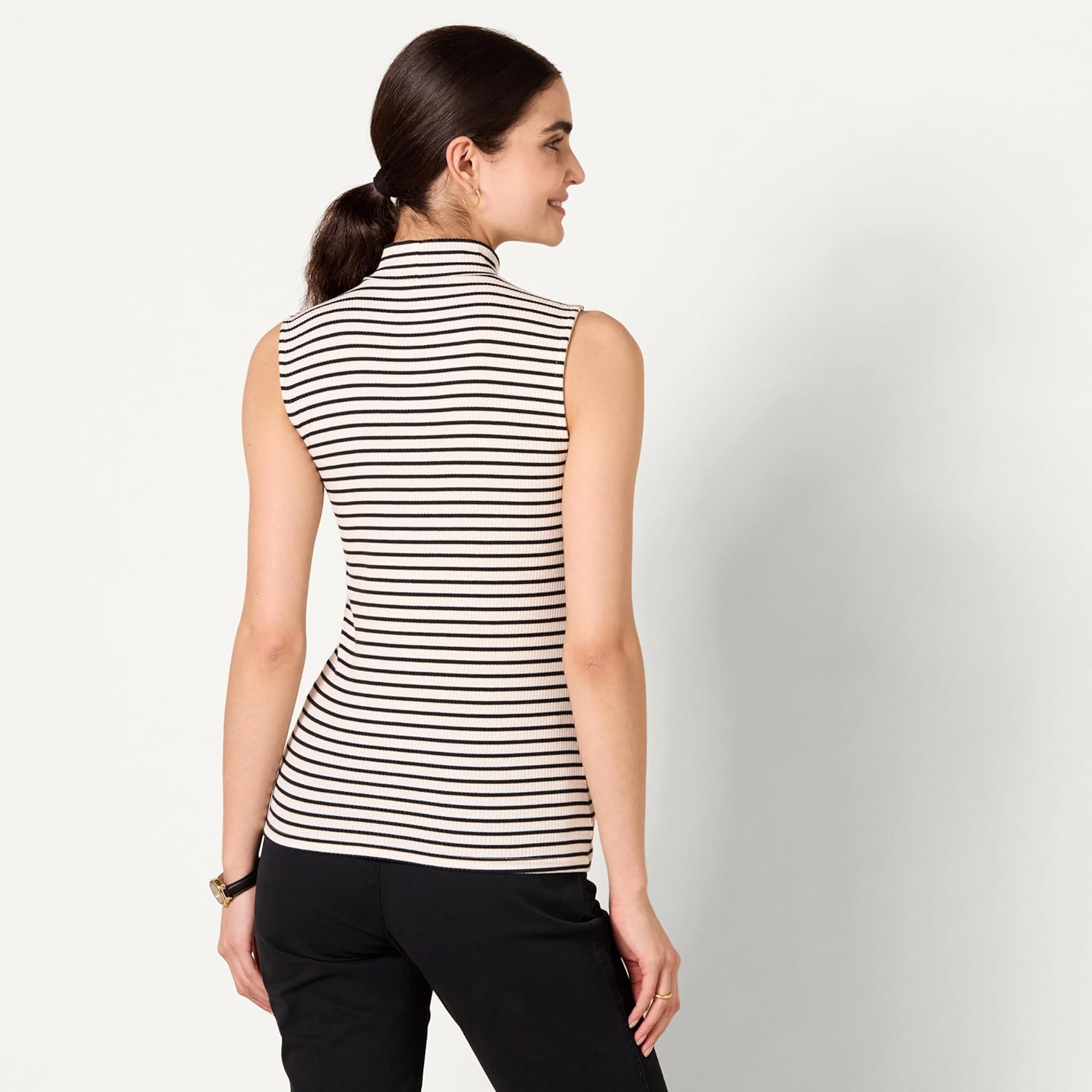 Thumbnail 1 de Amazon Essentials Damen ärmelloses Rippstrick-Top mit Stehkragen (Slim Fit)