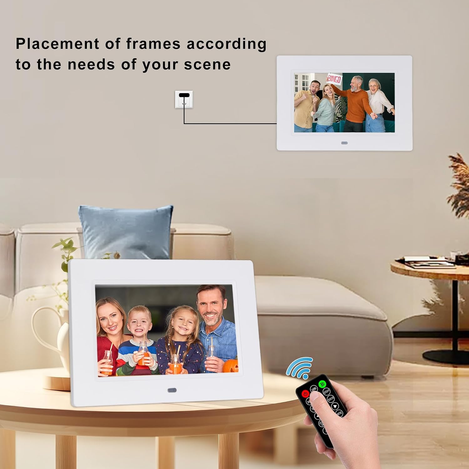Detalle 2 de Johnziny 7 Inch Digital Photo Frame 1024x600P