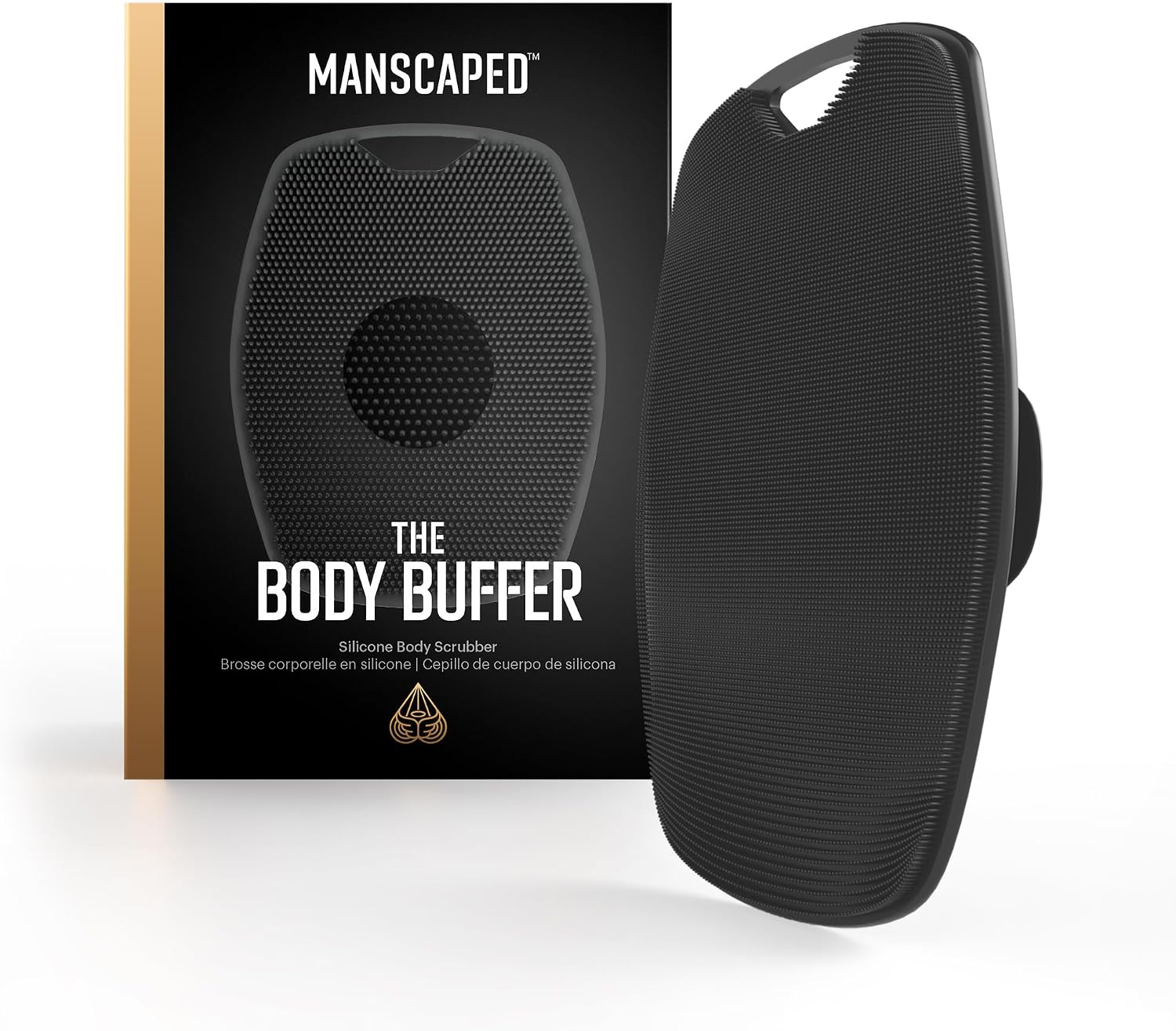 Detalle de MANSCAPED The Body Buffer silicone scrubber