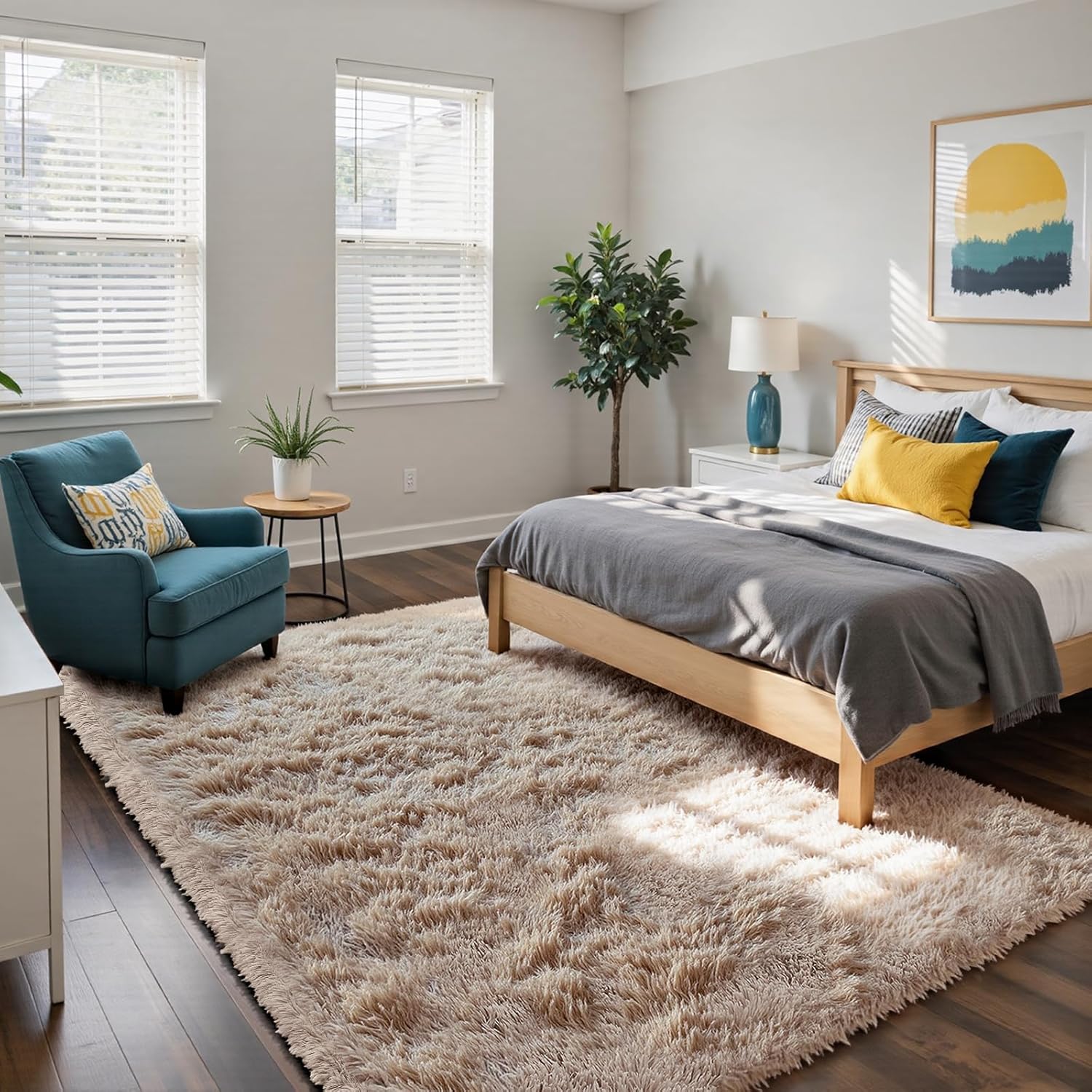 Thumbnail 1 de yongyangjuxin Fluffy Rug Shaggy Area Rug 8x10
