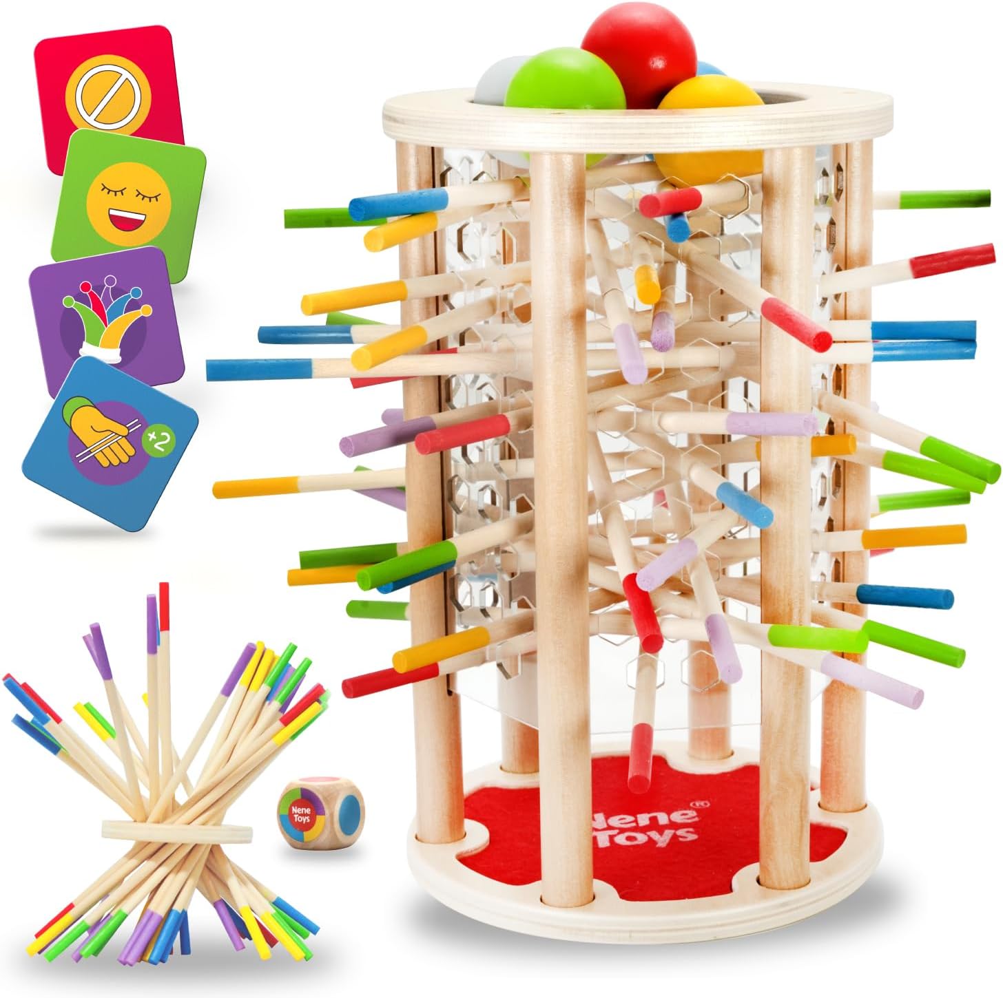 Detalle de Nene Toys BALLFALL Groß – Lernspiel ab 3 Jahre