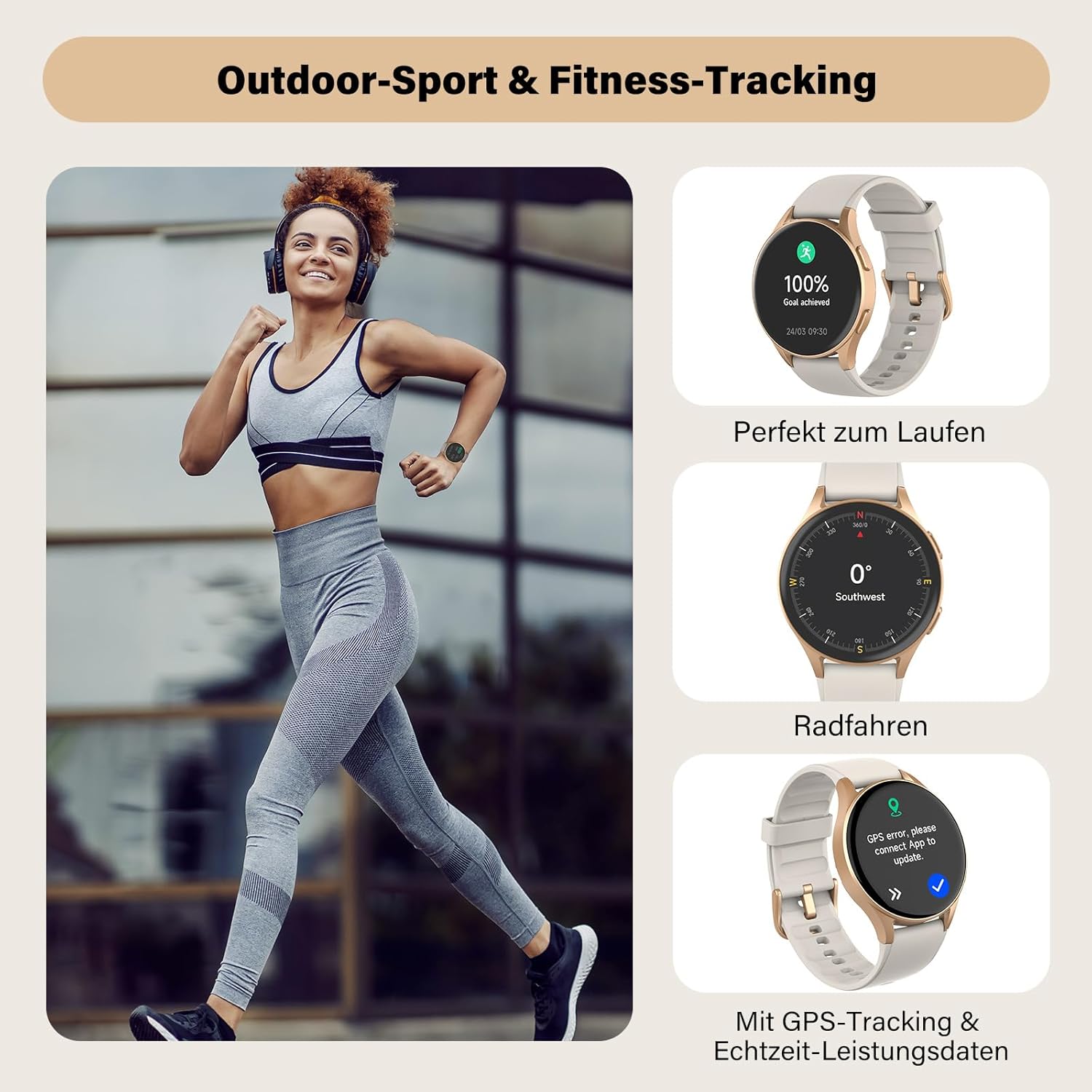 Detalle 2 de QIPOPC Smart Watch 1.32" AMOLED