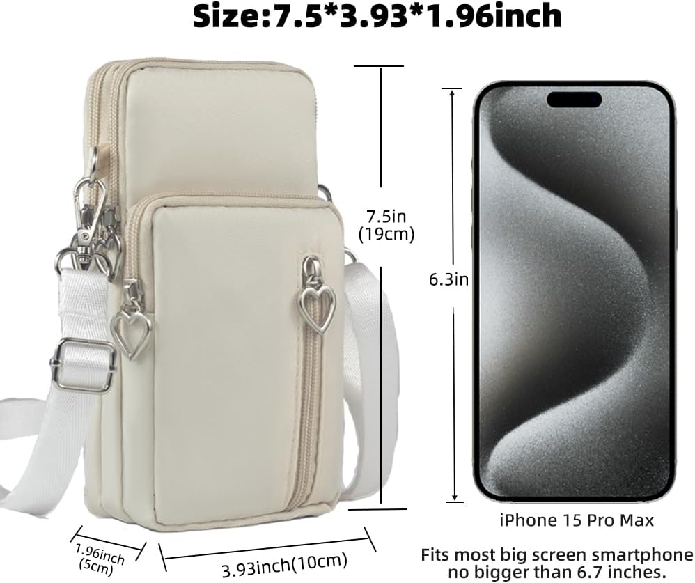 Thumbnail 2 de JANKS Damen-Umhängetasche als Crossbody mit Handy-Portemonnaie (bis ca. 6,7/6,8 Zoll)