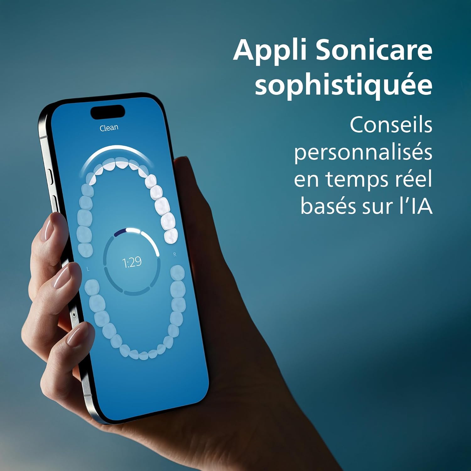 Thumbnail 6 de Philips Sonicare DiamondClean 9900 Prestige HX9992/43 : brosse à dents sonique SenseIQ avec application