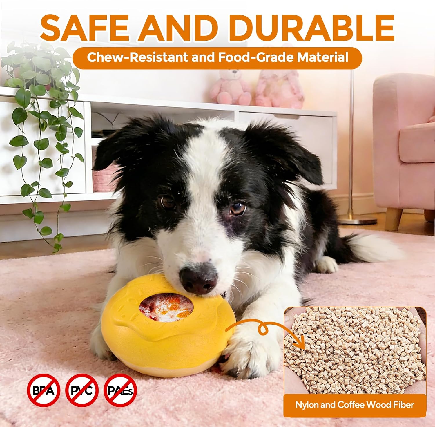 Detalle 1 de LIFLIX Frozen Dog Enrichment Toy, Doughnut-Shaped