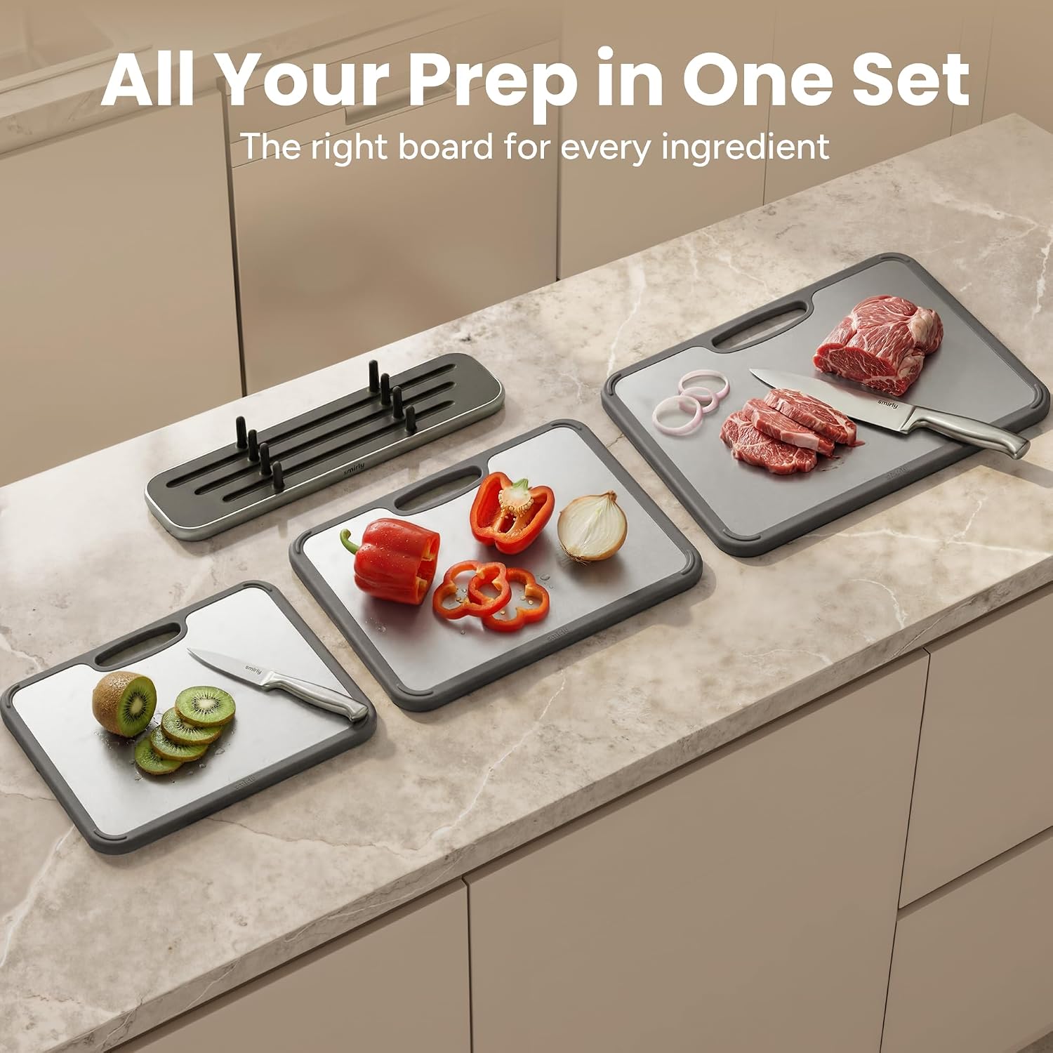 Thumbnail 6 de SMIRLY Titanium Cutting Board Set