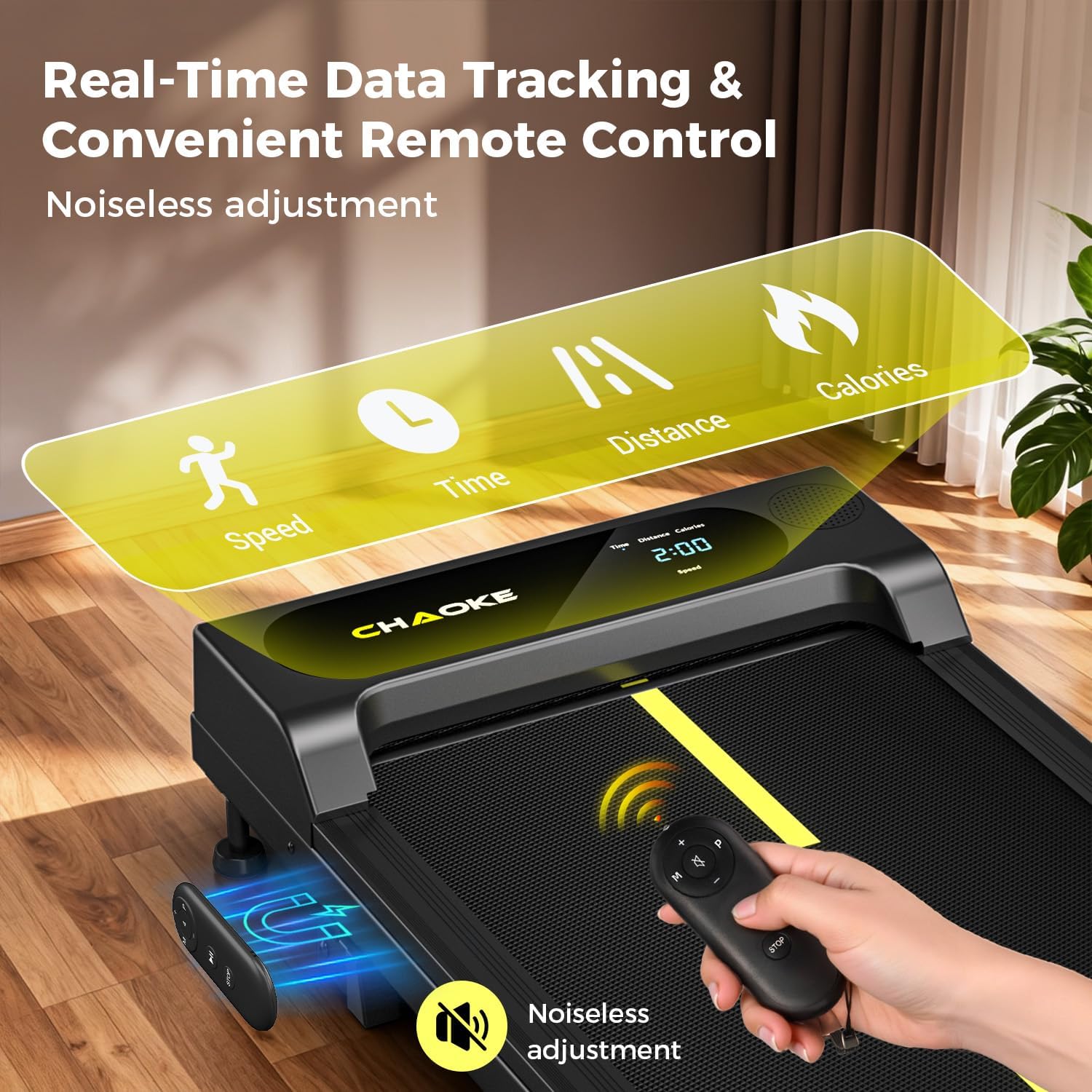 Thumbnail 6 de CHAOKE Walking Pad with 9% Incline — Under Desk Treadmill for Home or Office