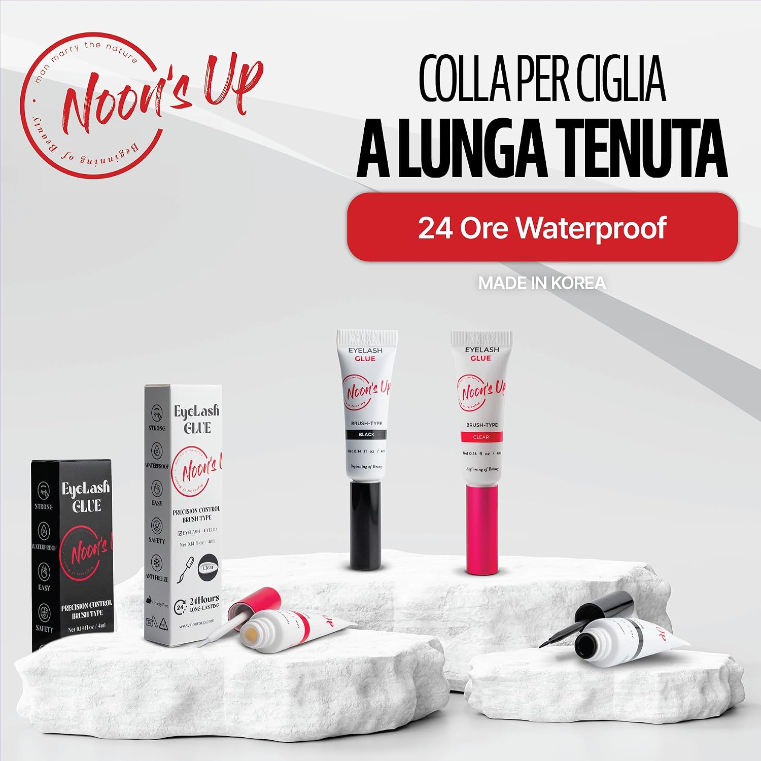 Thumbnail 6 de NOON'S UP Colla per Ciglia Finte senza Formaldeide 4ml Nero
