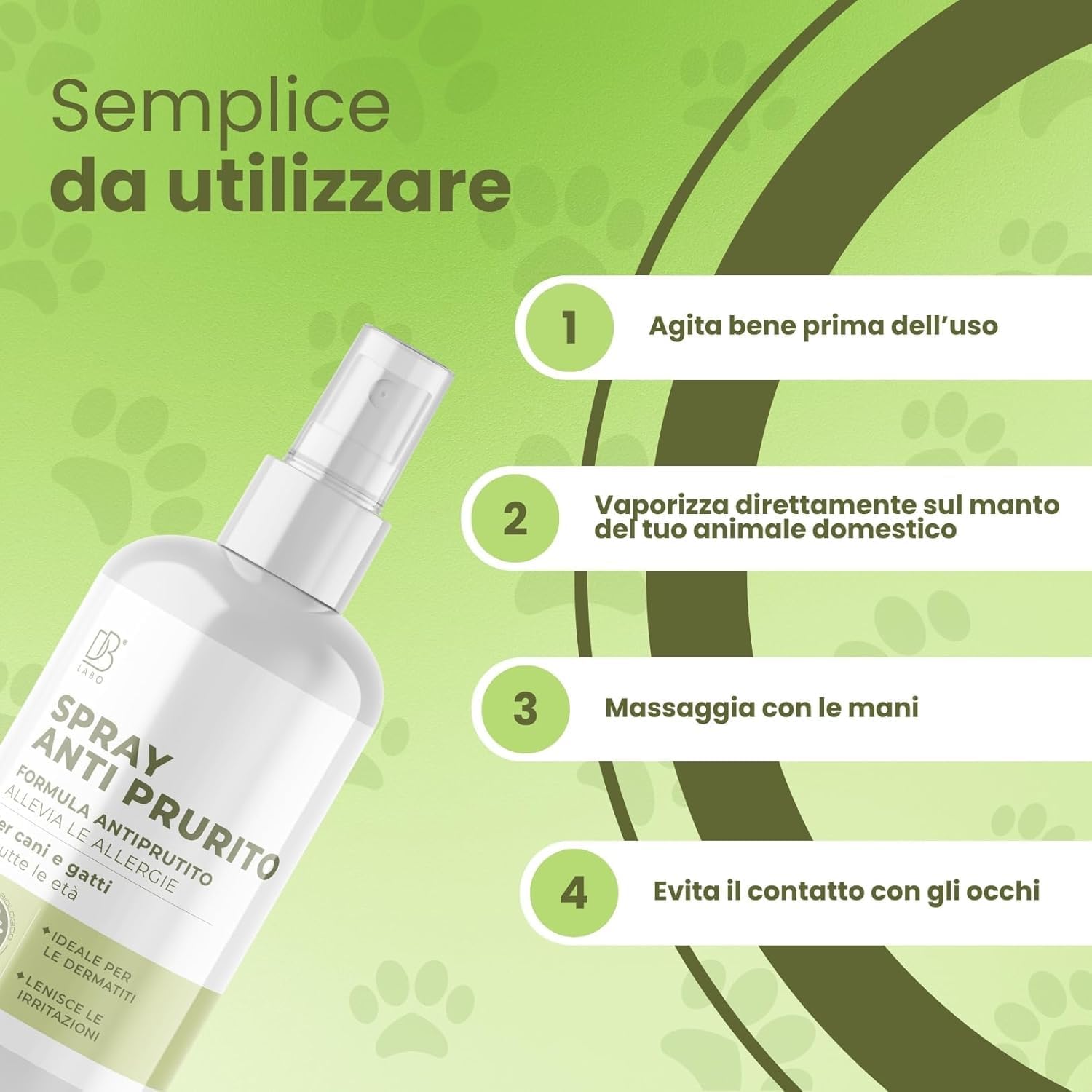 Thumbnail 4 de DBLabo Spray Antiprurito per Cani e Gatti 250 ml: sollievo naturale per pelle e irritazioni