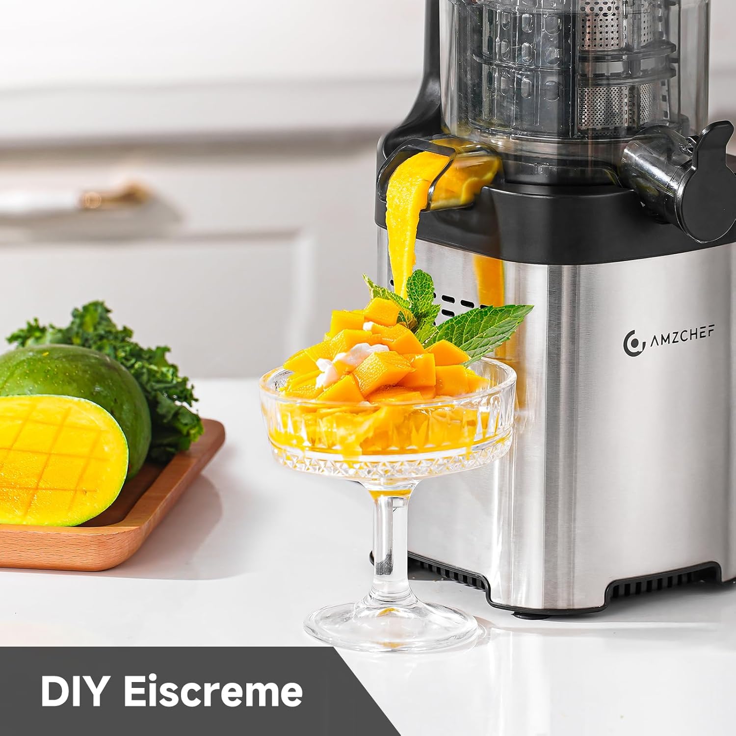 Thumbnail 6 de AMZCHEF Entsafter Slow Juicer 136 mm