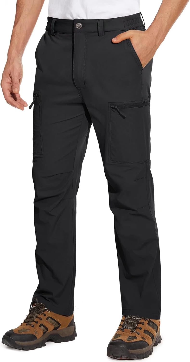 Detalle de MAGCOMSEN Men's Hiking Pants, 6-Pocket Water-Resistant Ripstop, Quick-Dry