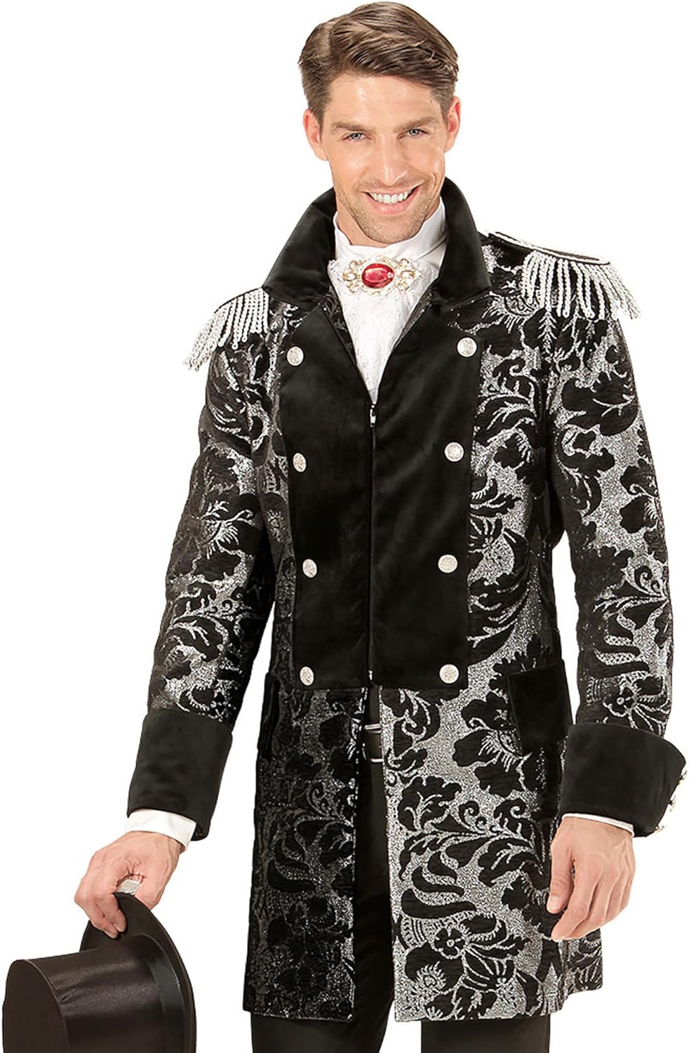 Thumbnail 6 de WIDMANN MILANO Party Fashion Parademantel – Kostüm Parade Frack für Rockstar, Gothic, Pirat & mehr (Erwachsene, XXL)