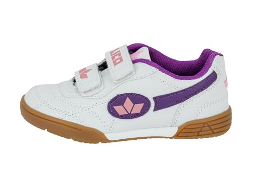 Detalle de Lico Bernie V Unisex Indoor Schuhe – Multisport, Weiß/Lila/Rosa, 31 EU