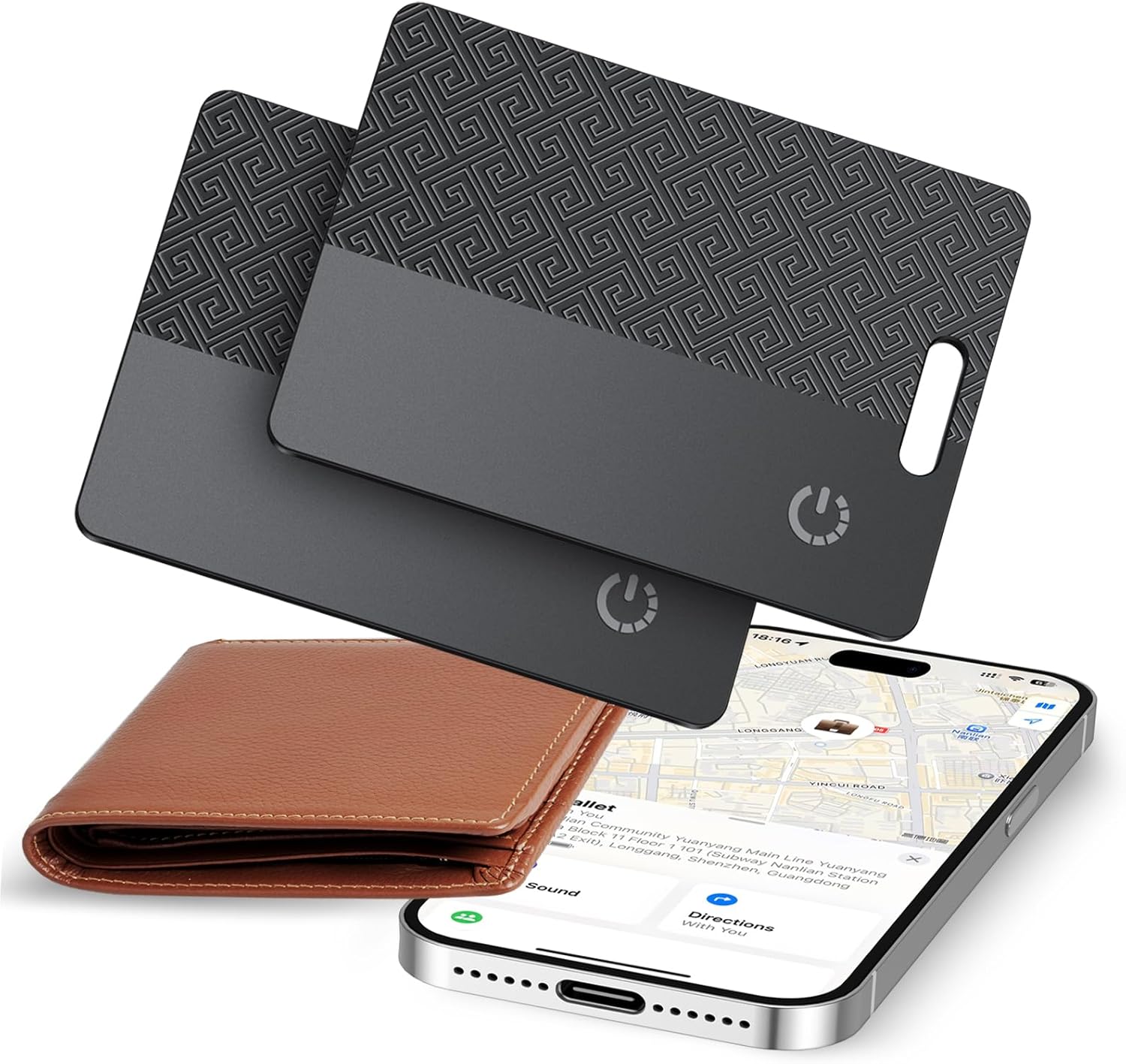 Detalle de Air Tracker Tag Wallet Tracker — Traceur Bluetooth Find My pour iOS