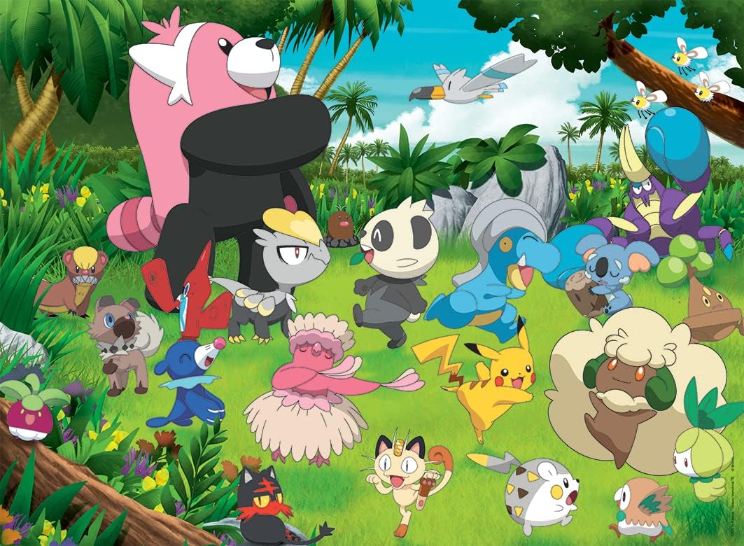 Detalle 2 de Ravensburger Kinderpuzzle Wilde Pokémon 300 Teile