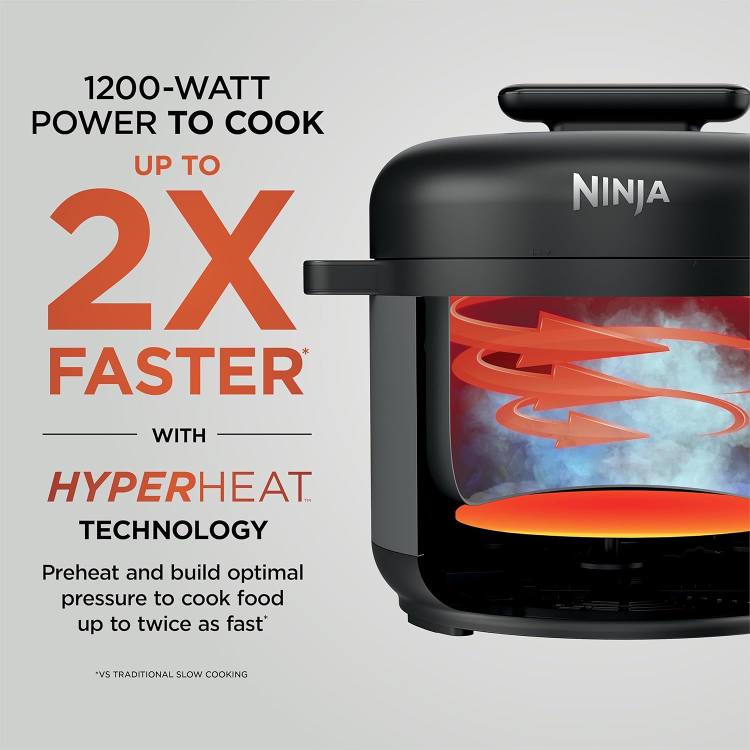 Thumbnail 4 de Ninja HyperHeat 9-in-1 Electric Pressure Cooker (6.5 Qt) PFAS-Free Pot, Dark Gray | PC201GY