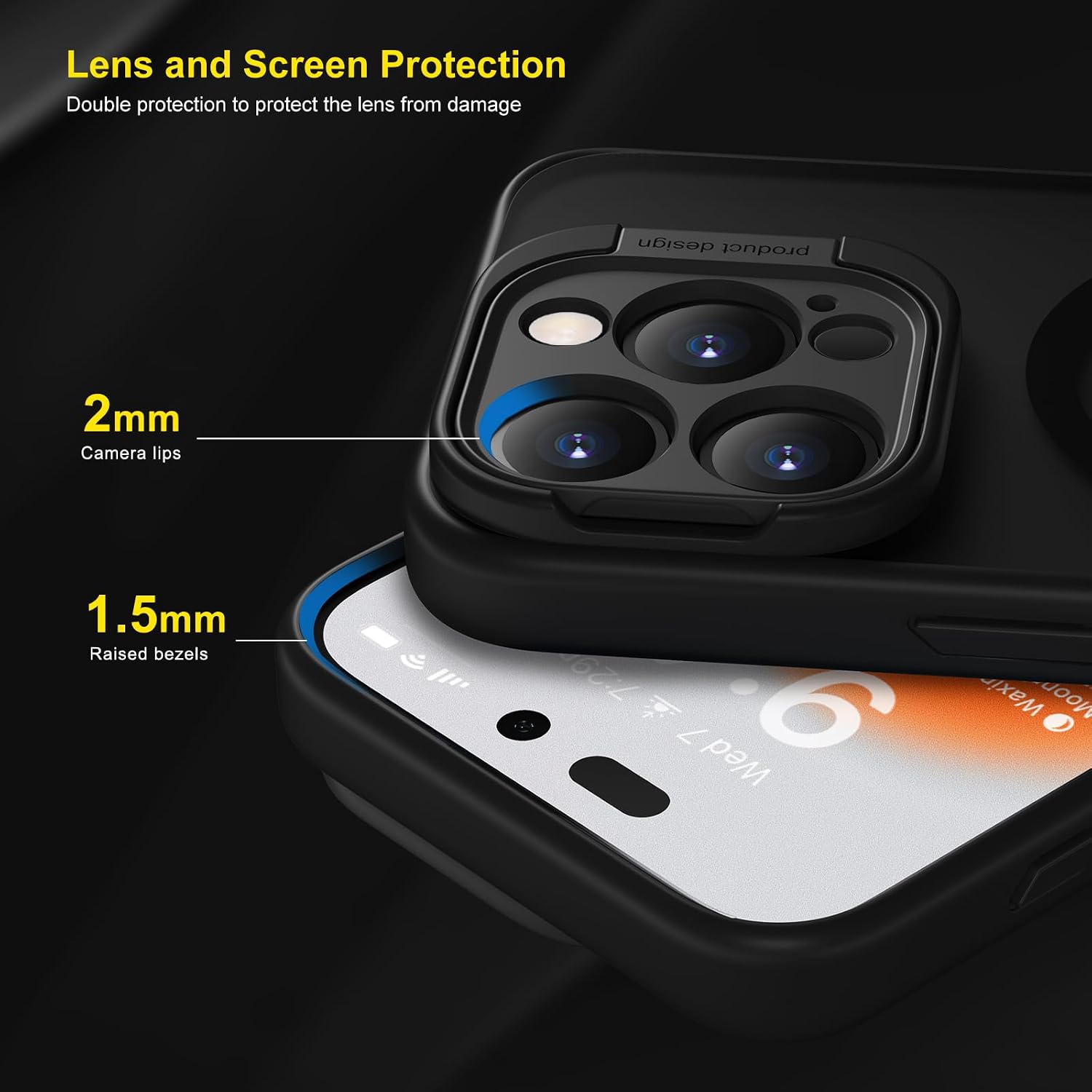 Thumbnail 3 de memumi Funda Magnética iPhone 15 Pro con Soporte 🛡