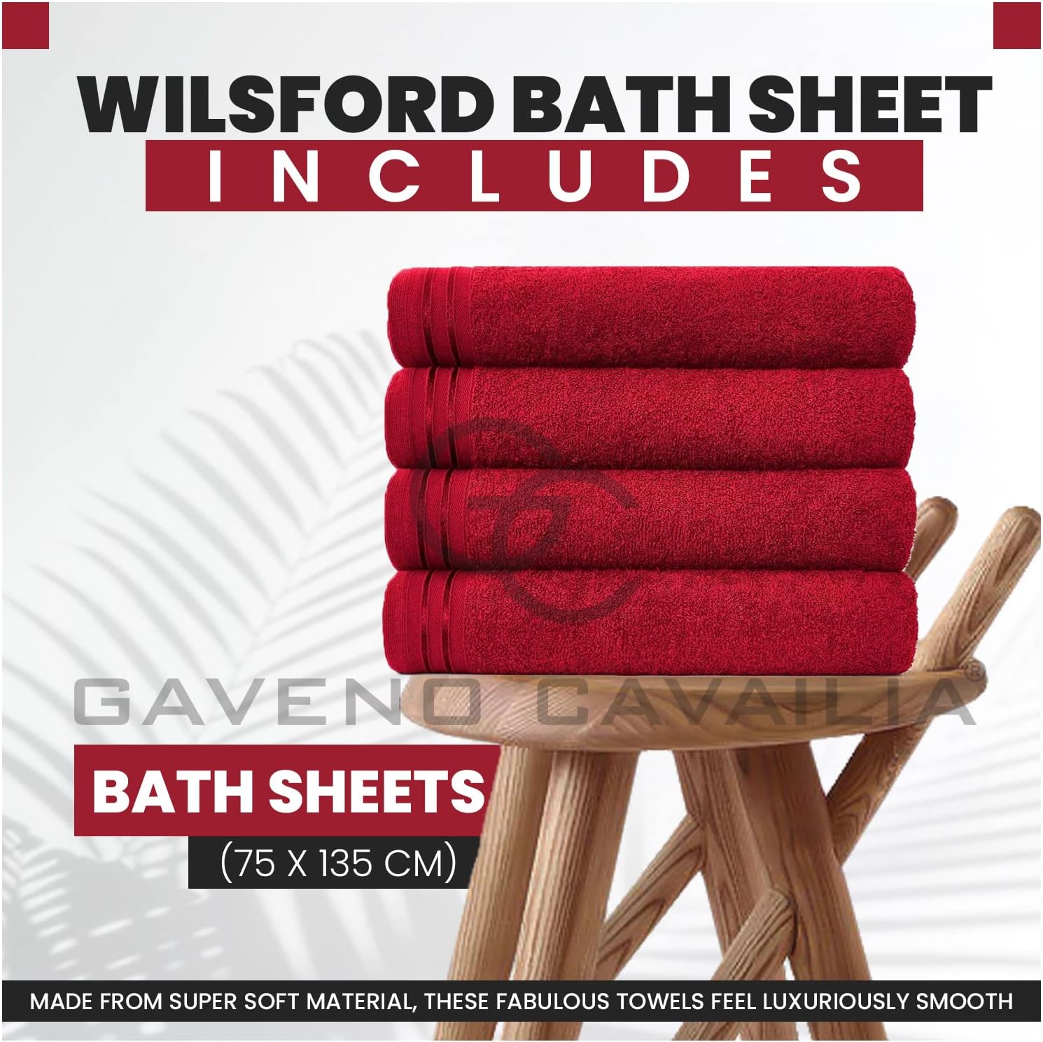 Thumbnail 2 de GC GAVENO CAVAILIA 75 x 135 cm Egyptian Cotton Bath Sheet