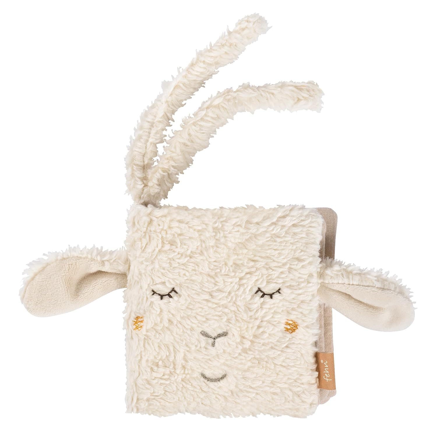 Fehn Schaf Natur Stoffbuch für Babys ab Geburt