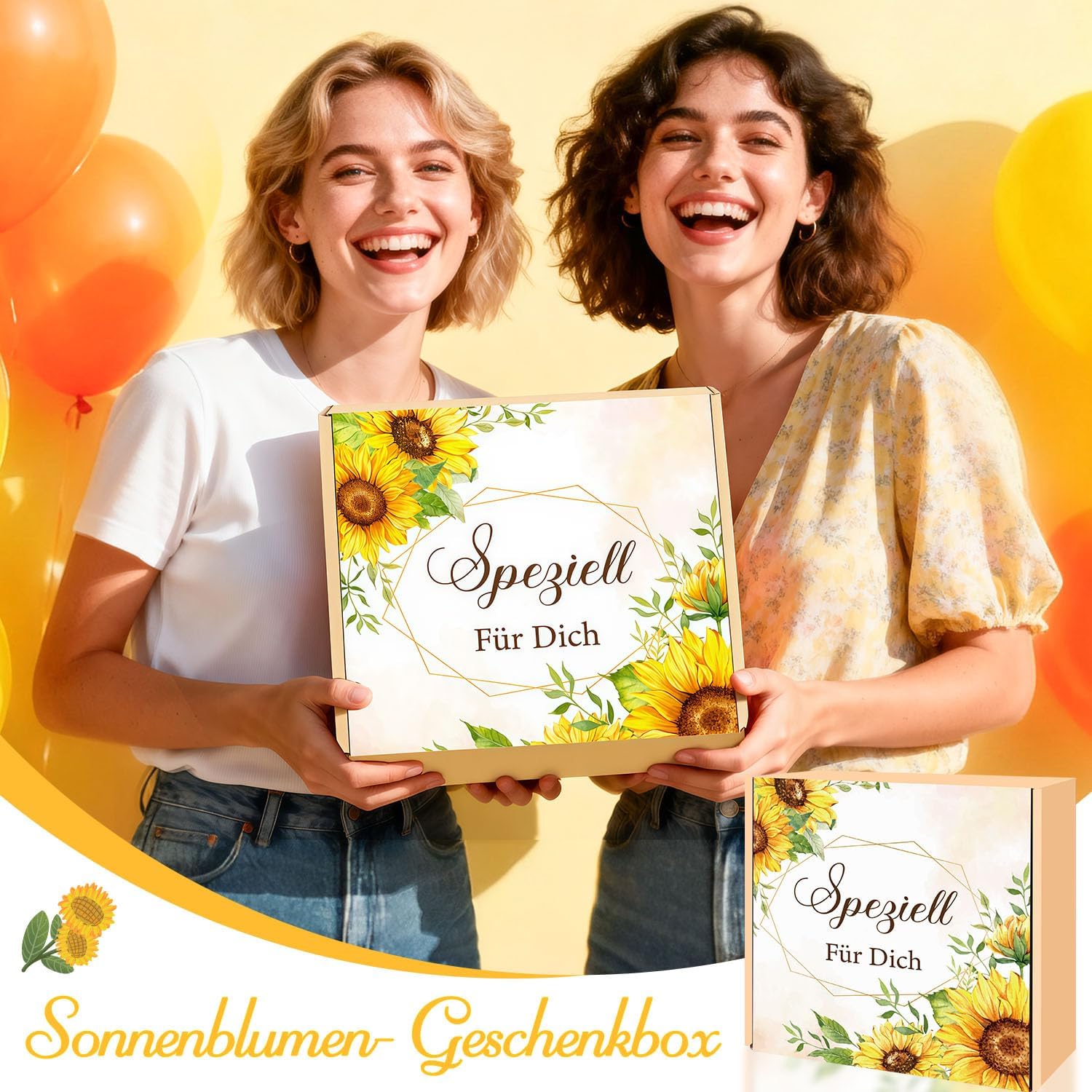 Detalle 2 de Giftota Sonnenblumen Geschenkset 11-tlg