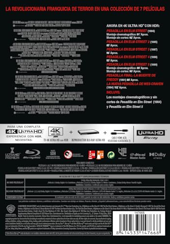 Thumbnail 1 de Pesadilla en Elm Street 1-7 (4K UHD + BD) [Blu-ray] – Pack completo