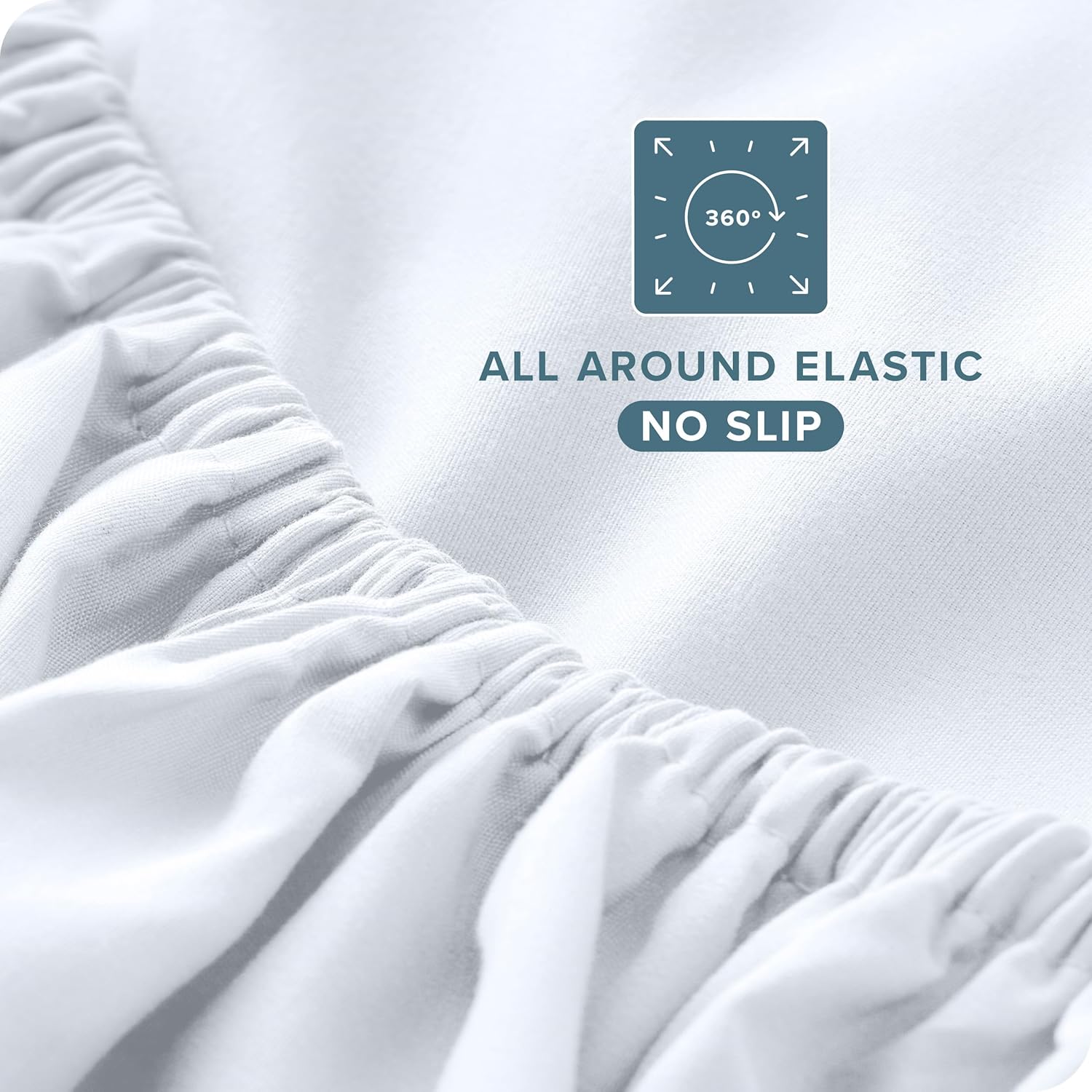 Thumbnail 5 de Bare Home King Sheet Set: 1800 Ultra-Soft Microfiber, Deep Pockets, 4-Piece (White)