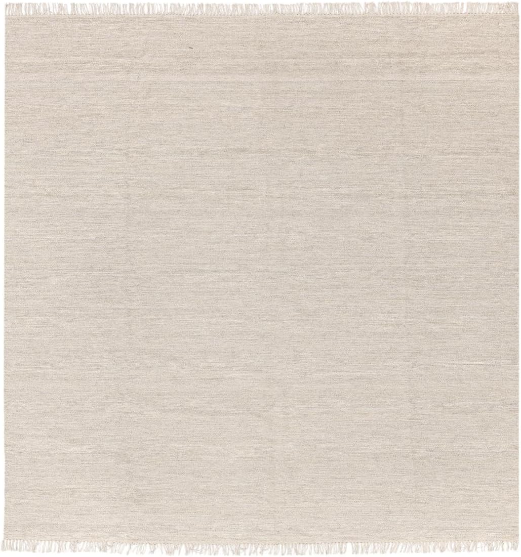 Detalle de RugVista Melange 55649 vierkant vloerkleed 250 x 250 cm, beige en laagpolig