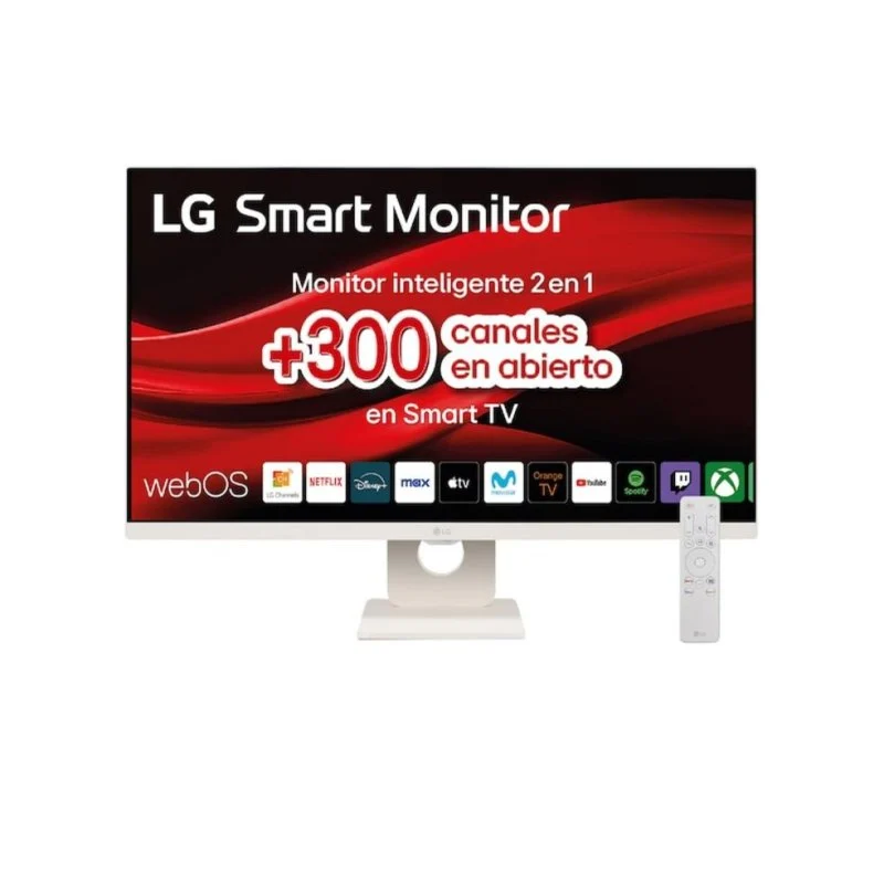 LG 27U511SA-W: monitor 27" con panel OLED IPS, 100 Hz y webOS23 en blanco
