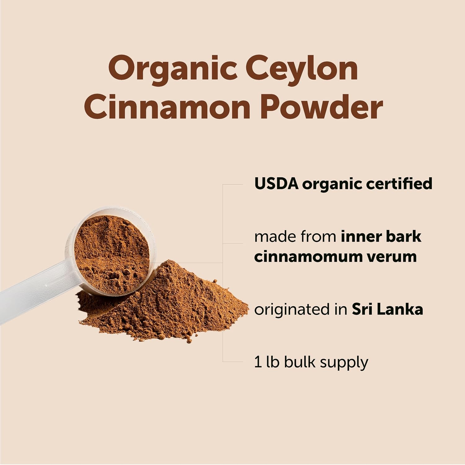 Thumbnail 3 de Micro Ingredients Organic Ceylon Cinnamon Powder, 1 lb, Sri Lanka Source