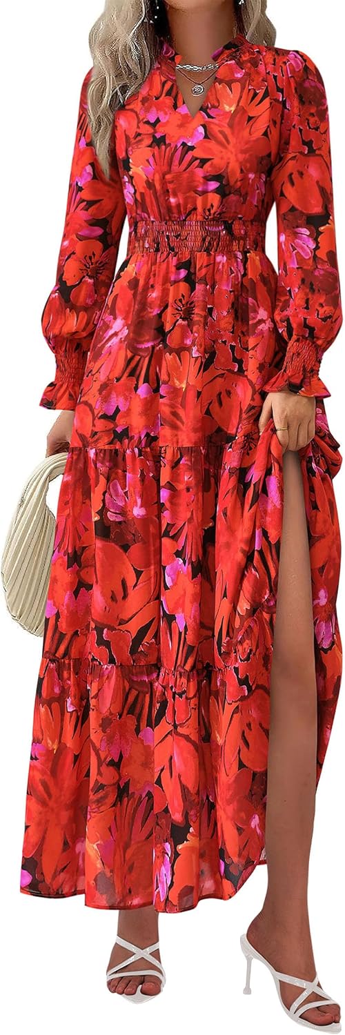 Thumbnail 5 de PRETTYGARDEN Women's Floral Maxi Dress
