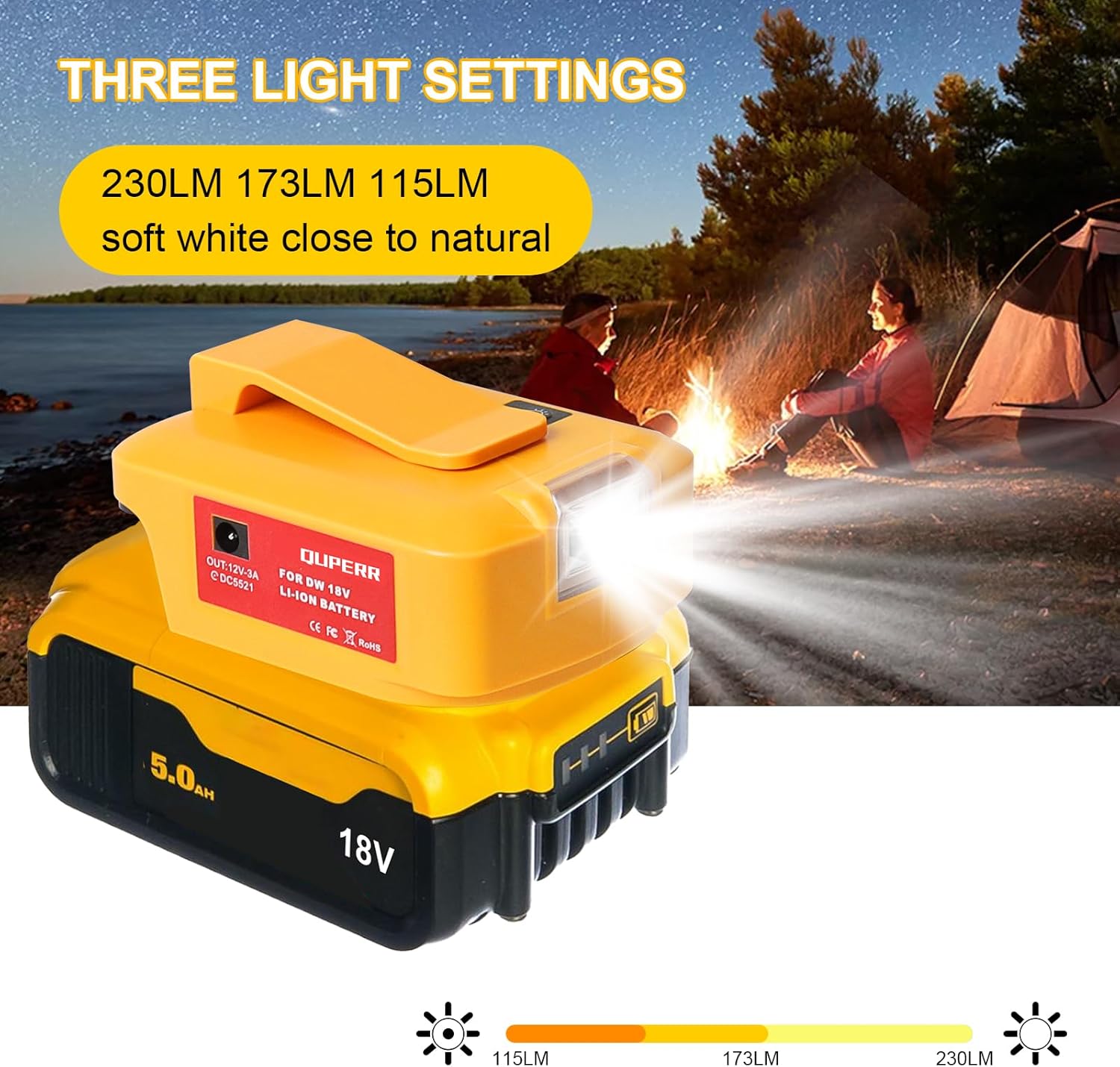 Thumbnail 3 de QUPERR USB Battery Adapter for Dewalt 18V