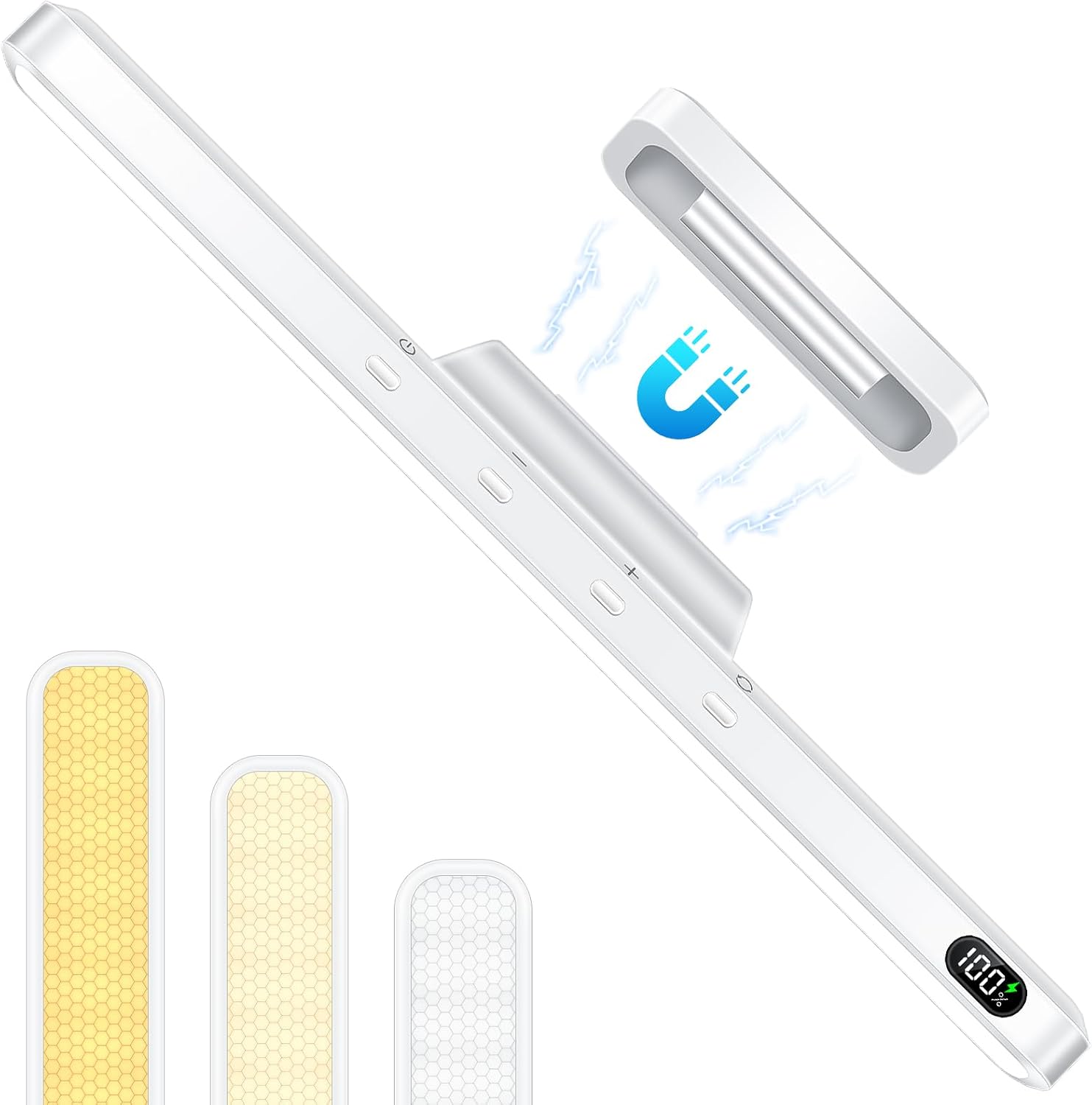 Detalle de WILLED 5W Unterbauleuchte für Küche & Spiegel (LED, akkubetrieben, verstellbar, 2500 mAh)