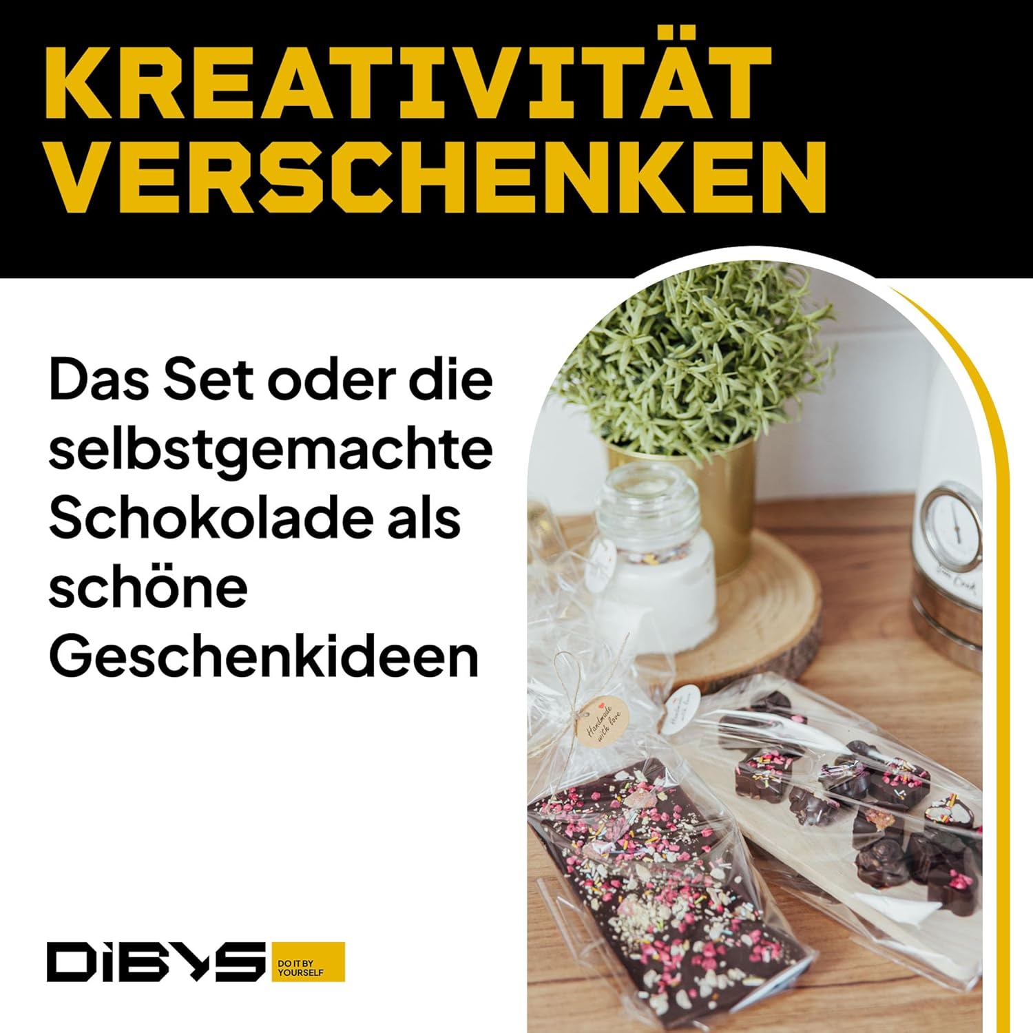 Thumbnail 5 de DIBYS DIY-Set Pralinen zum selber machen – Schokoladen-Kit mit natürlichen Zutaten & 12 Toppings