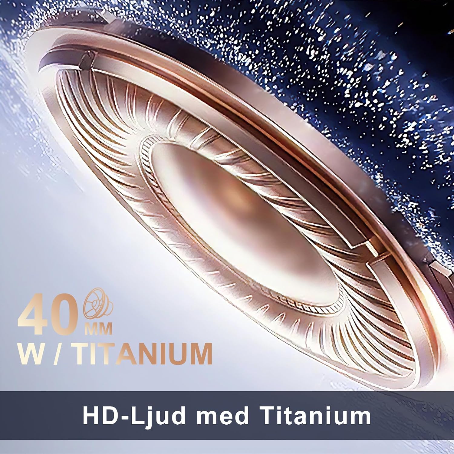 Detalle de Srhythm NC35 trådlösa over-ear-hörlurar med ANC och Bluetooth 5.3
